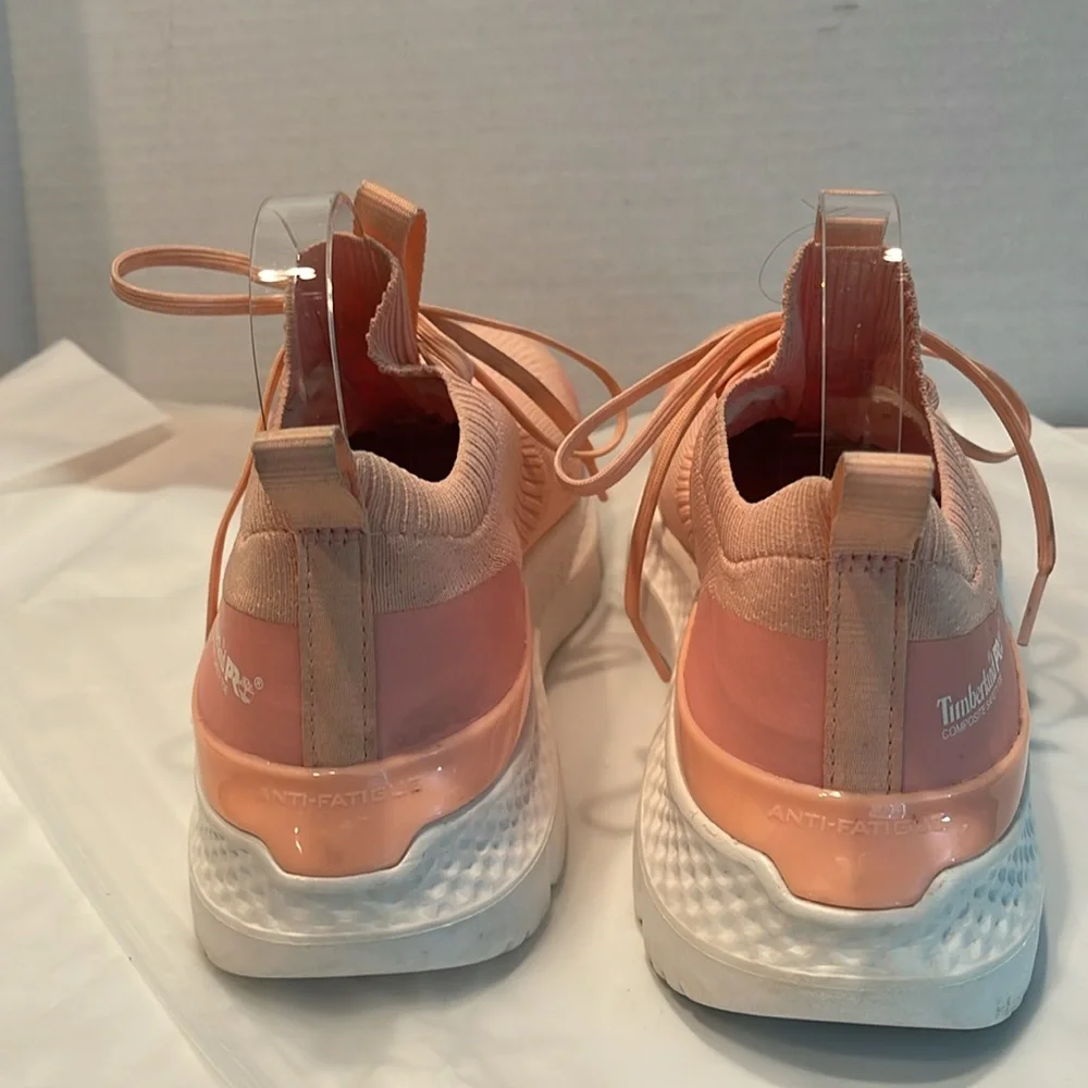 Women's Timberland PRO Knit‎ Setra Composite Safety Toe Sneakers Women’s 8W Pink